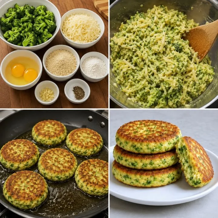 Brokkoli-Käse-Patties