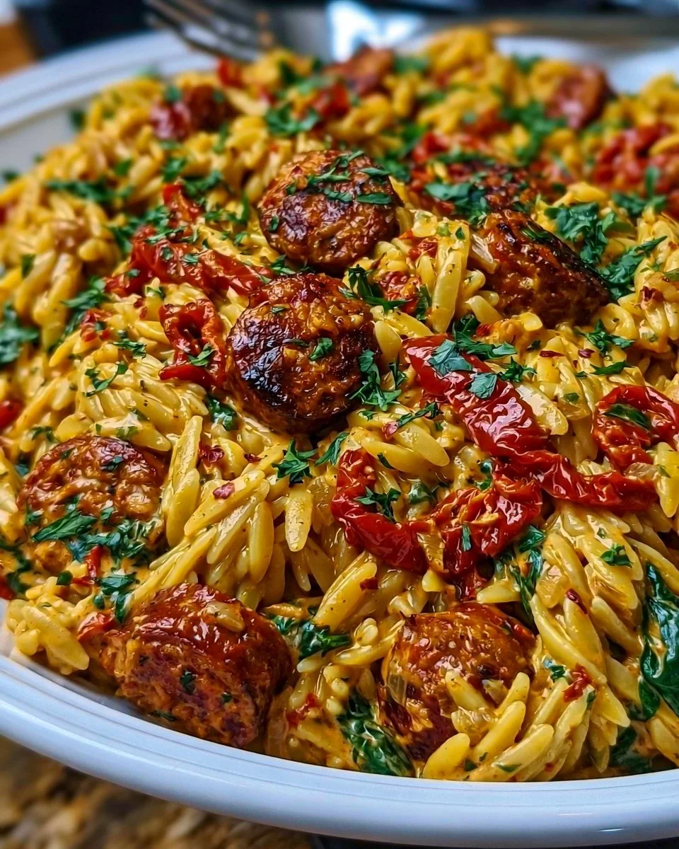 Cajun Wurst Orzo