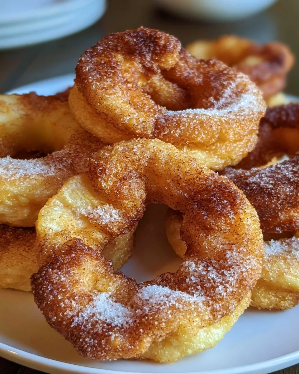 Cinnamon Apple Rings from the Air Fryer