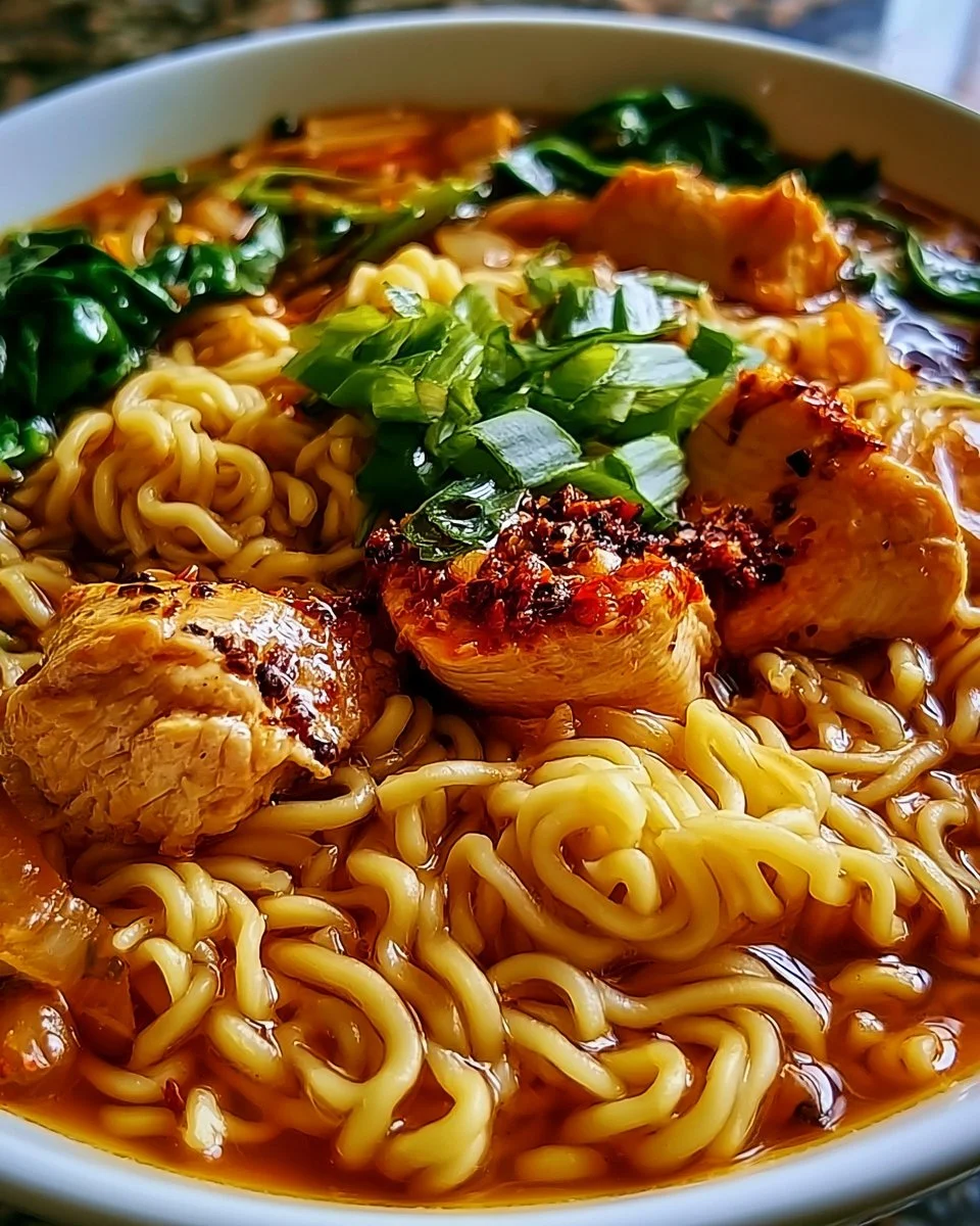 Feuriges Hühnchen Ramen