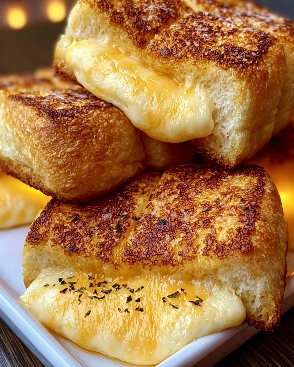 Gegrillter Käse auf Hawaiian Brötchen