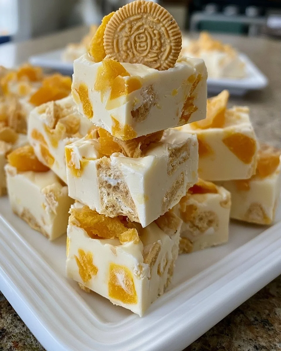 Goldene Oreo-Pfirsiche & Sahne-Fudge
