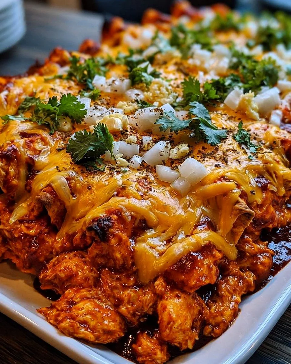 Hähnchen-Enchilada-Auflauf