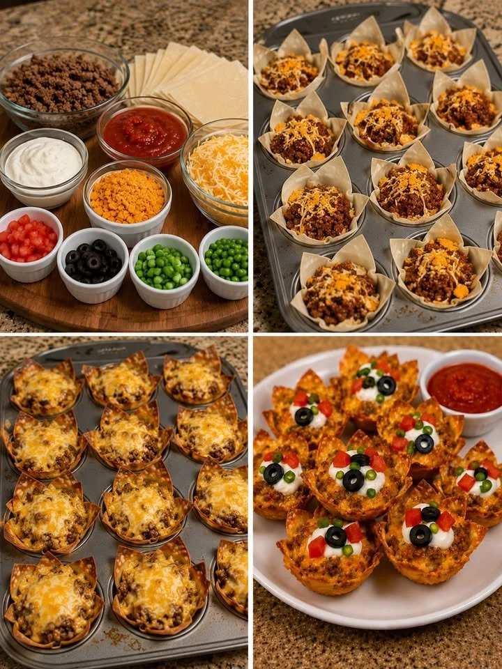 Käse Taco Wonton Becher