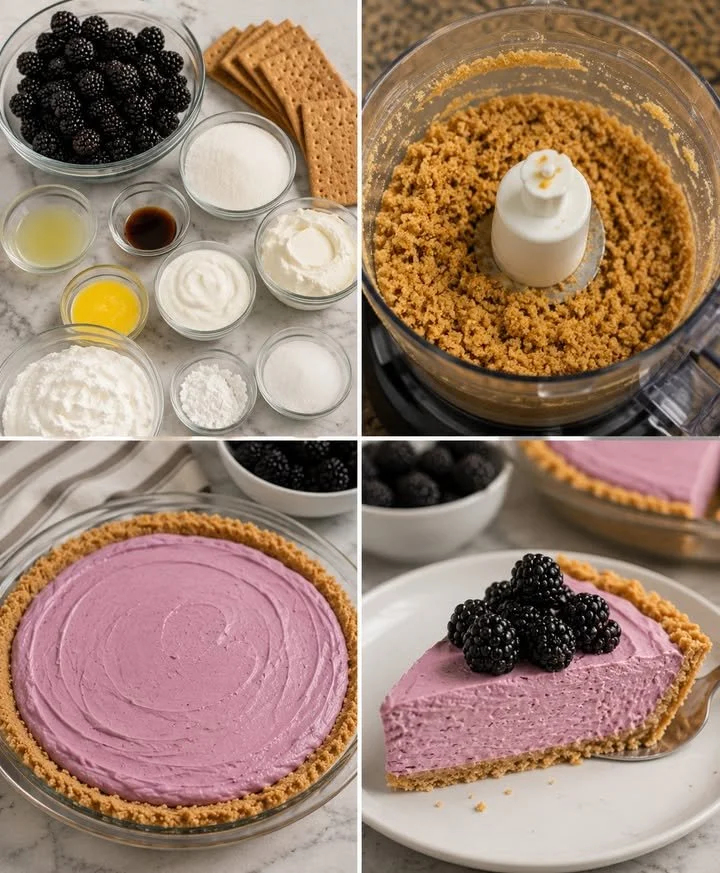 No-Bake Brombeer-Creme-Torte