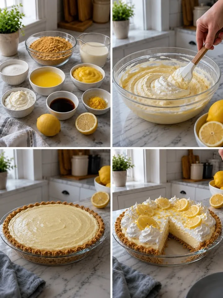 No-Bake Zitronencreme-Torte