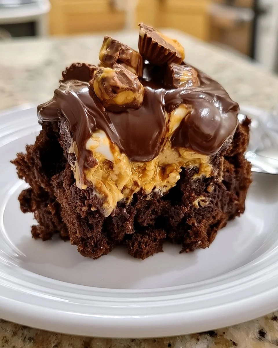Reese’s Erdnussbutter-Kippkuchen