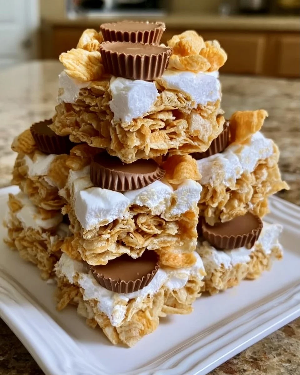 Ruffles Erdnussbutter-Marshmallow-Leckereien