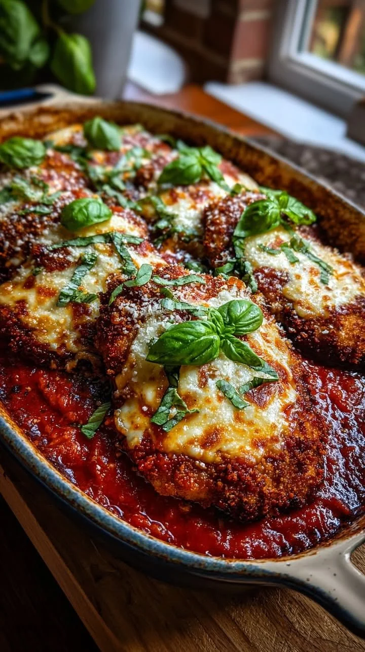 Knuspriges Hähnchen Parmesan