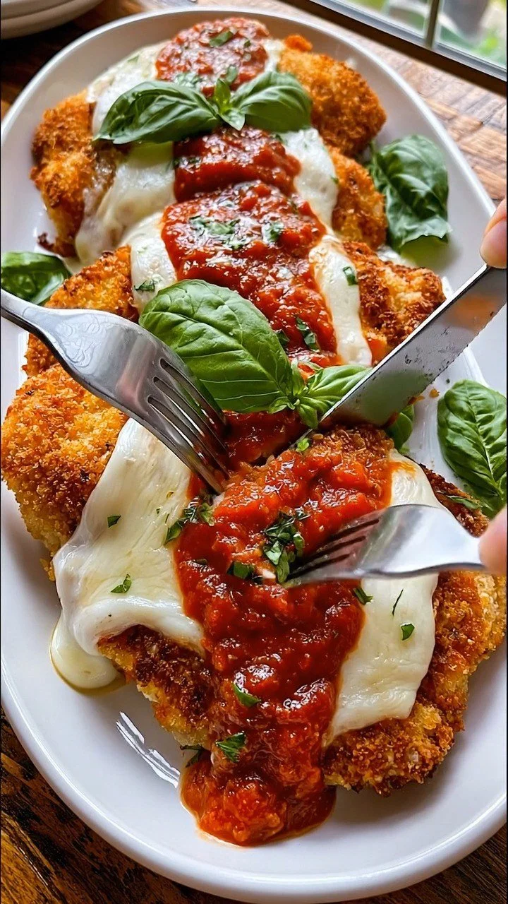 Krosse Hühnchen-Parmesan